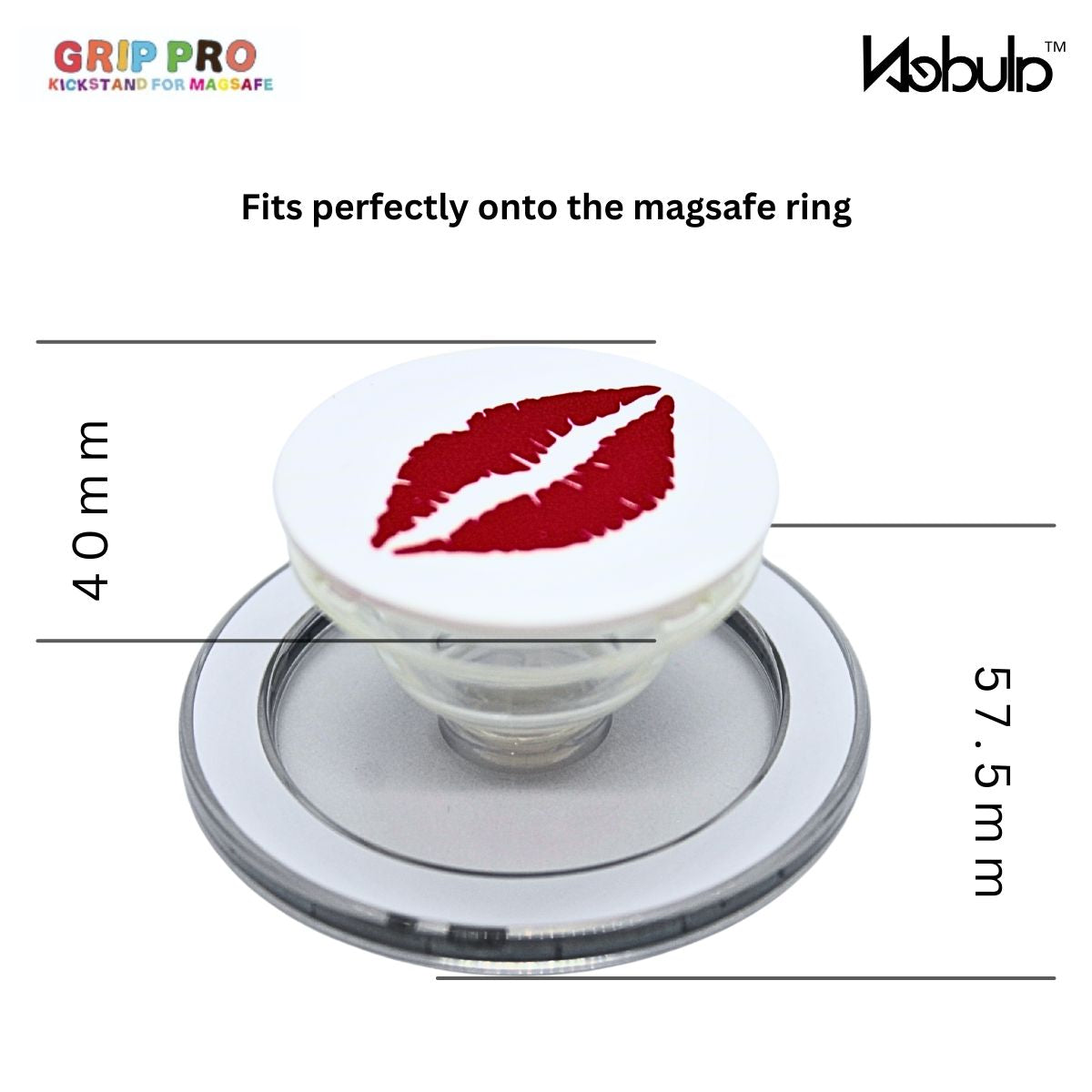 Nebula GripPro Magnetic Phone Ring Red Lips