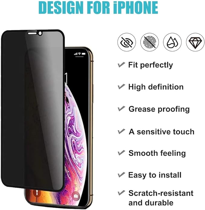 Nebula™ Anti Spy Glass Screen Protectors - iPhone 15 Plus